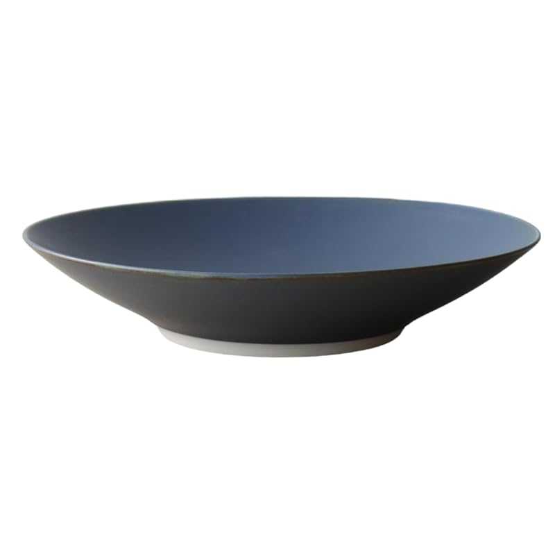 波佐見焼 Natural シリーズ ボウルプレート ネイビー 光春窯 陶磁器 日本製 (Navy, Bowlplate)