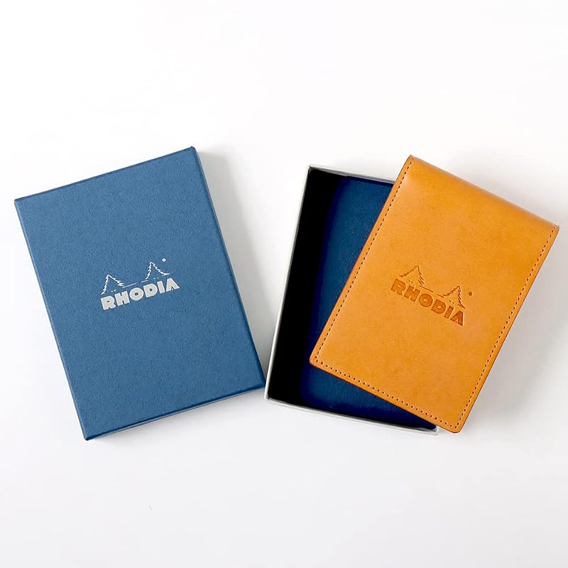 ロディア ミニ3穴システム手帳 RHODIA オーガナイザー(11×8cm リング径11mm 牛革) シック ブルー cf11ogz01-bl