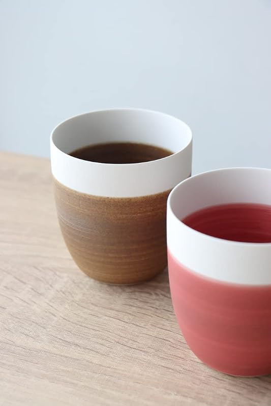 yamachu (山忠) 有田焼 Koselig-arita freecup フリーカップ コップ 200ml (レッド) 北欧 シンプル おしゃれ hygge ギフト