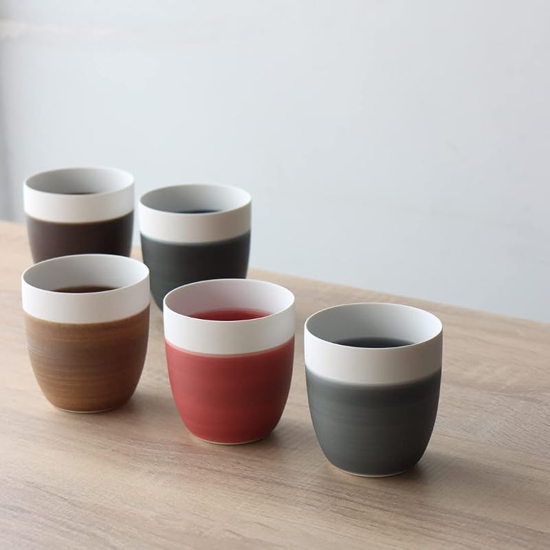 yamachu (山忠) 有田焼 Koselig-arita freecup フリーカップ コップ 200ml (レッド) 北欧 シンプル おしゃれ hygge ギフト