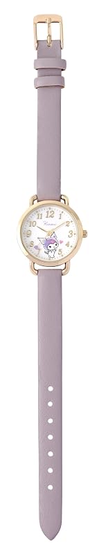 Fieldwork(フィールドワーク) 腕時計 レディース アナログ サンリオ キャラクターズ かわいい 合皮 ベルト 通勤 通学 ビジネス ハート針ウォッチ クロミ パープル