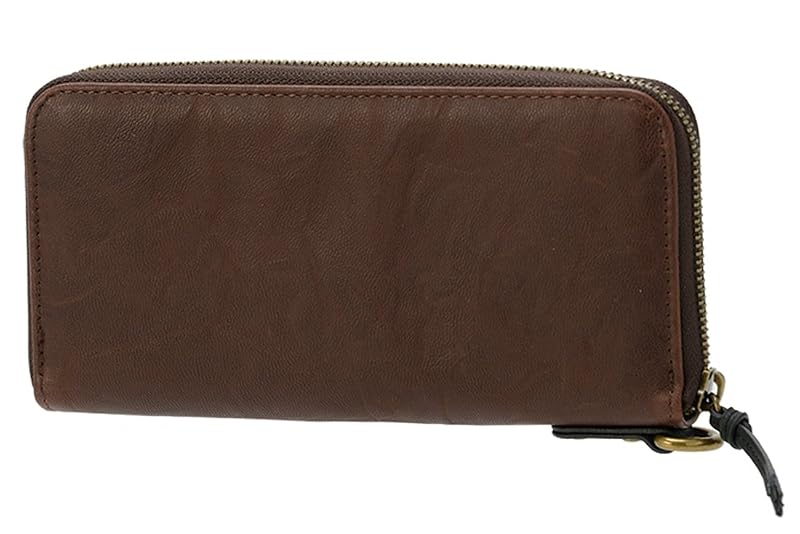 [デバイス] gland ラウンド長財布 -ブラウン