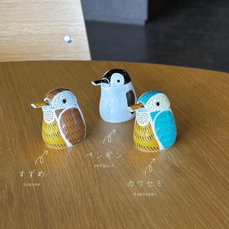 醤油差し 液だれしない 陶器 有田焼 スズメ 雀 醤油さし おしゃれ ギフト 食卓雑貨 和食器(ふくら雀)
