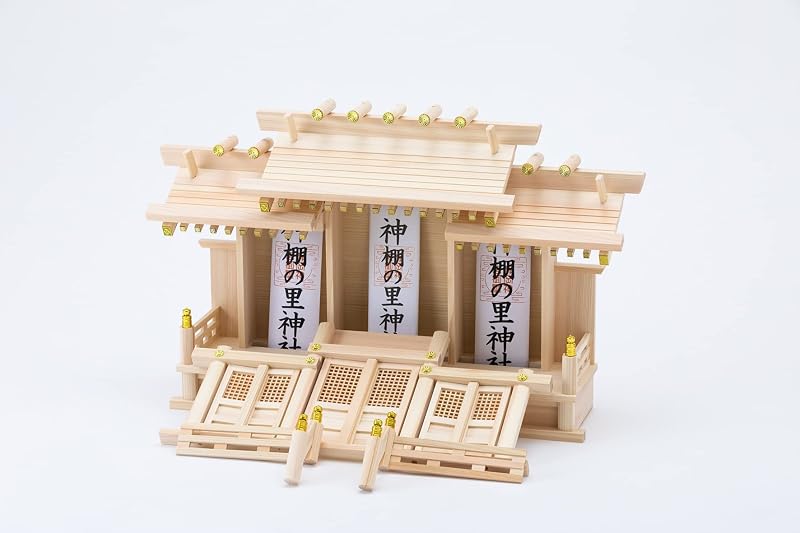 神棚の里 神棚 屋根違い三社 開運(中)