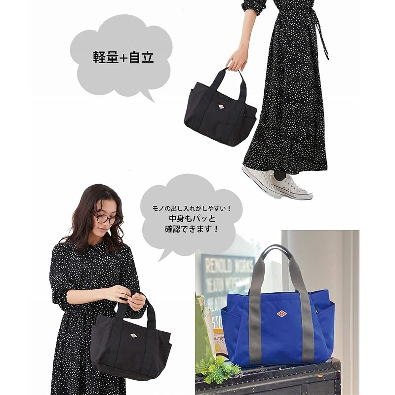 [ROOTOTE] 仕切り パーテーション はっ水 ミニ トートバッグ SN デリ パルーティ ハッスイ A 1463 レディース ブラック Free Size