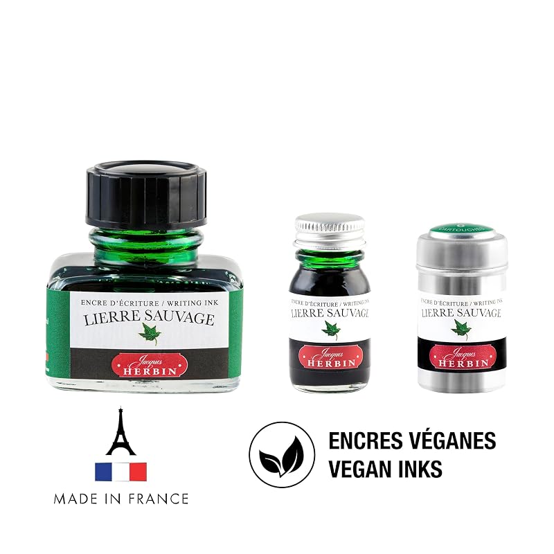 エルバン トラディショナル インクl 30ml アイビーグリーン hb13037 染料 インク 万年筆 つけペン ガラスペン