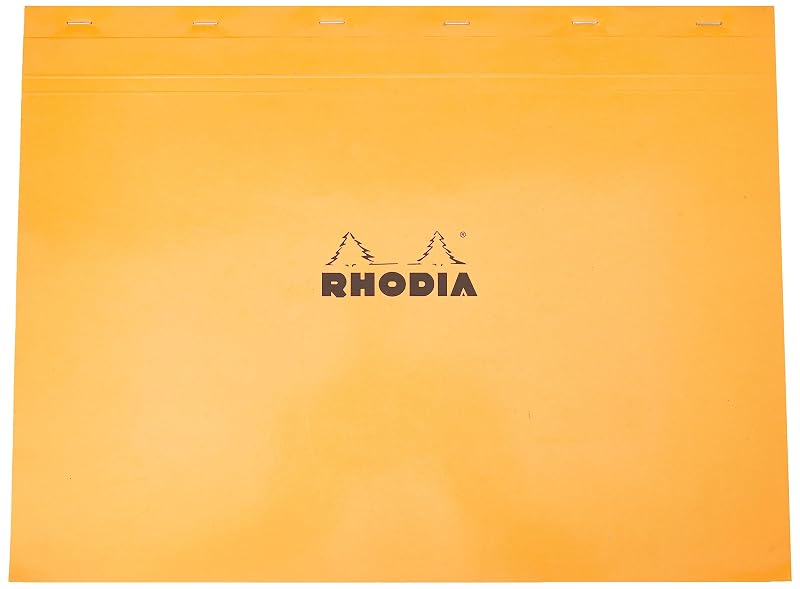 Rhodia Stapleboundパッドno。18 – a4 (8.25 X 11.75インチ)、グラフ、ブラック 16 1/2 x 12 1/2
