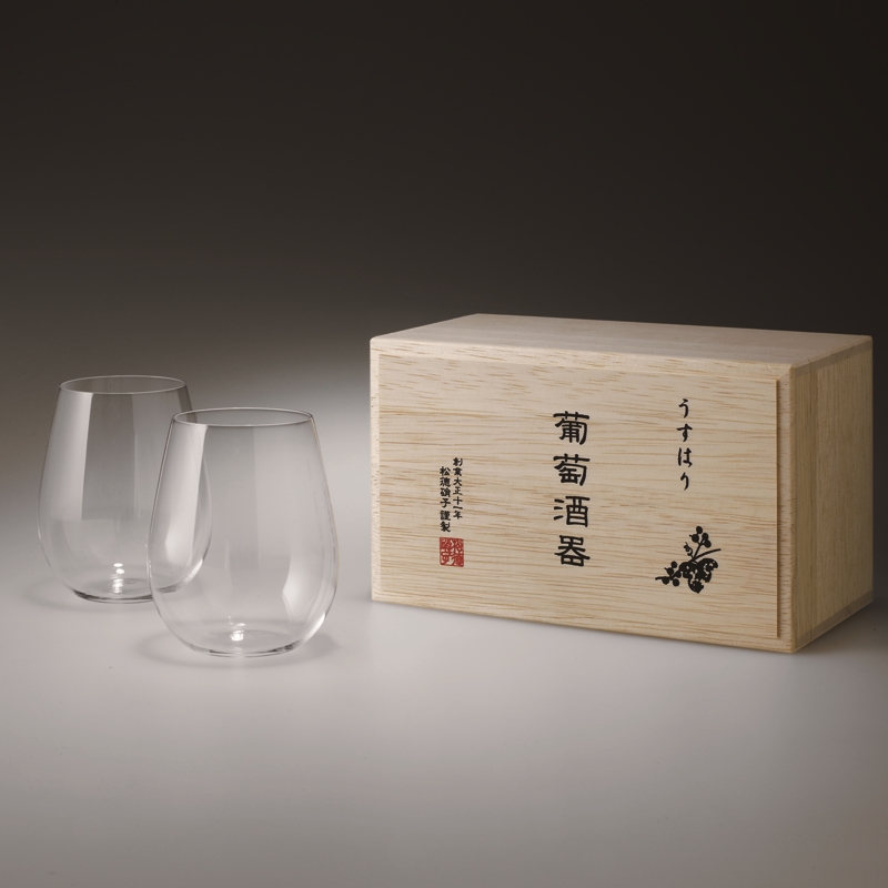 うすはり 葡萄酒器ボルドー 木箱入